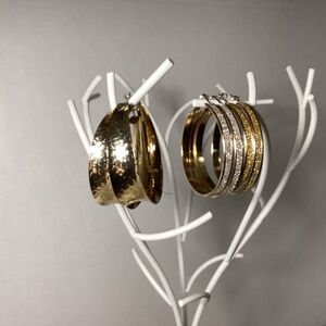 3 Sets of Costume Hoop Earrings